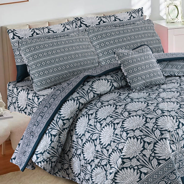 7 Pcs Comforter Set King Size Design KCC 55