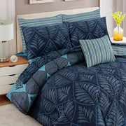 7 Pcs Comforter Set King Size Design KCC 36