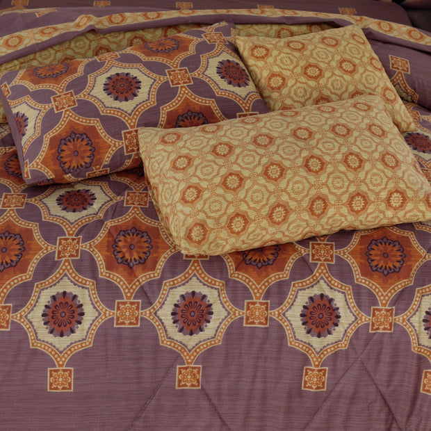 7 Pcs Comforter Set King Size Design KCC 48