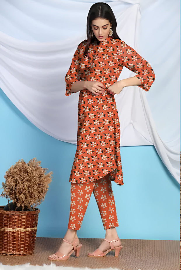 2 Piece – Cotton Digital Print Suit ( Design LS35)