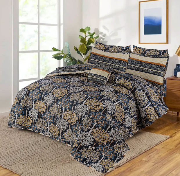 7 Pcs Comforter Set King Size Design KCC 52