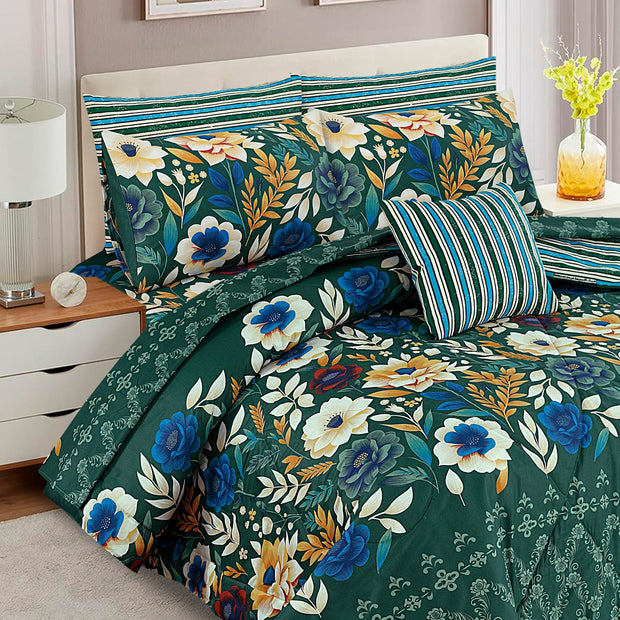 7 Pcs Comforter Set King Size Design KCC 46