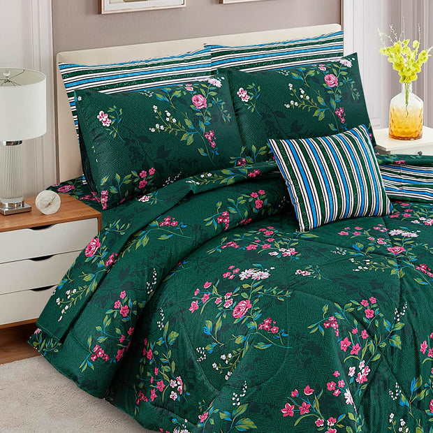 7Pcs Comforter Set King Size Design KCC 39