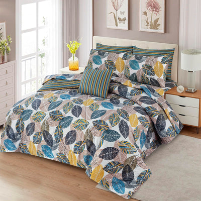 7 Pcs Comforter Set King Size Design KCC 59