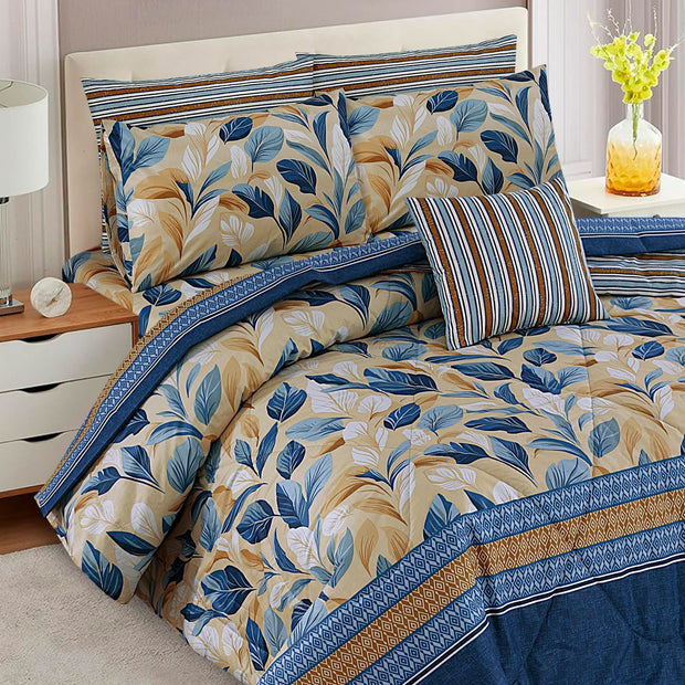 7 Pcs Comforter Set King Size Design KCC 68