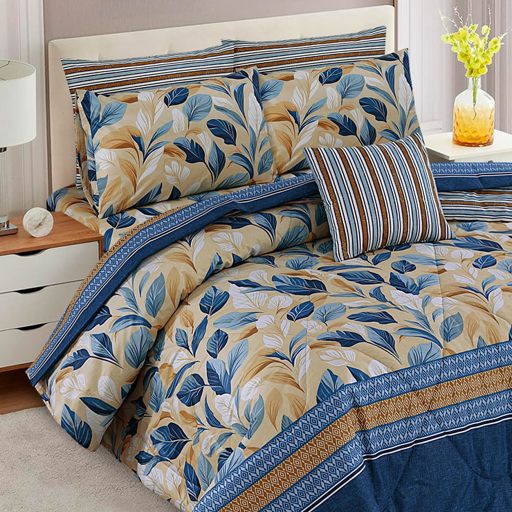 7 Pcs Comforter Set King Size Design KCC 68
