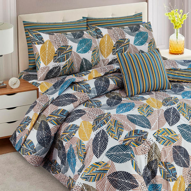 7 Pcs Comforter Set King Size Design KCC 59